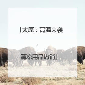 太原：高温来袭 清凉用品热销