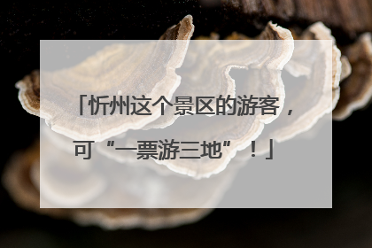 忻州这个景区的游客，可“一票游三地”！
