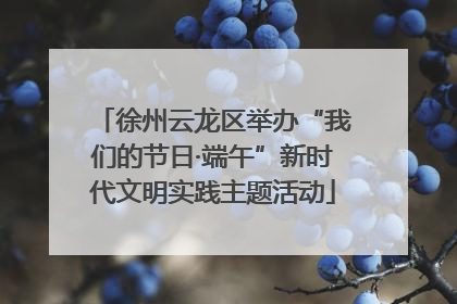 徐州云龙区举办“我们的节日·端午”新时代文明实践主题活动