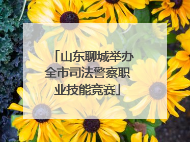 山东聊城举办全市司法警察职业技能竞赛