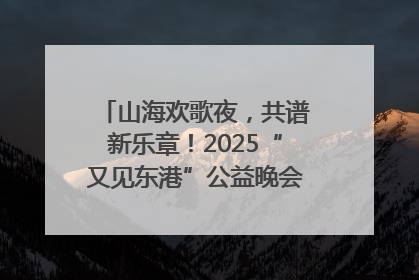 山海欢歌夜，共谱新乐章！2025“又见东港”公益晚会奏响文旅强音