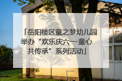 岳阳楼区童之梦幼儿园举办“欢乐庆六一·童心共传承”系列活动