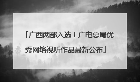 广西两部入选！广电总局优秀网络视听作品最新公布