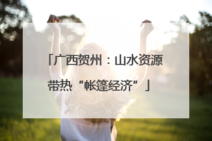 广西贺州：山水资源带热“帐篷经济”