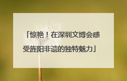 惊艳！在深圳文博会感受旌阳非遗的独特魅力