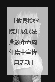攸县检察院开展民法典颁布五周年集中宣传月活动