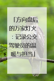方向盘后的万家灯火：记录公交驾驶员的温暖与担当