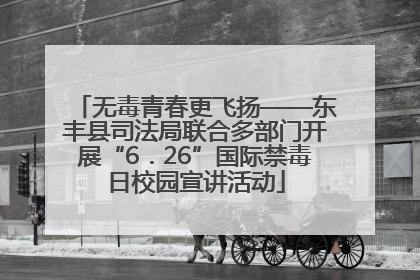 无毒青春更飞扬——东丰县司法局联合多部门开展“6．26”国际禁毒日校园宣讲活动