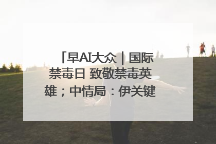 早AI大众｜国际禁毒日 致敬禁毒英雄；中情局：伊关键核设施被摧毁