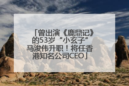 曾出演《鹿鼎记》的53岁“小玄子”马浚伟升职！将任香港知名公司CEO