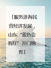 服务涉海民营经济发展，山东“蓝色会客厅”开门纳客