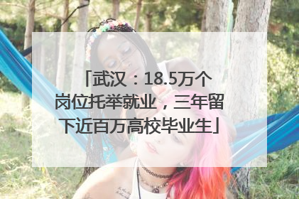 武汉：18.5万个岗位托举就业，三年留下近百万高校毕业生