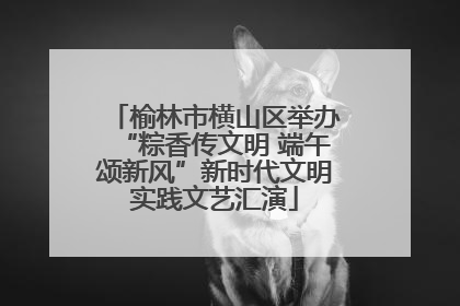 榆林市横山区举办“粽香传文明 端午颂新风”新时代文明实践文艺汇演