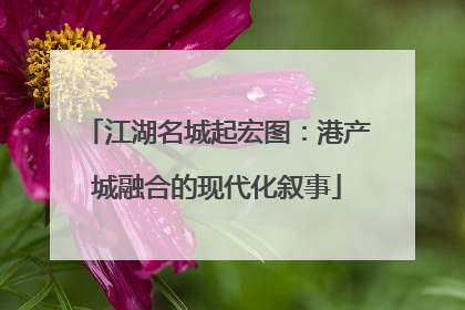 江湖名城起宏图：港产城融合的现代化叙事