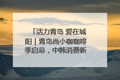 活力青岛 爱在城阳｜青岛尚小咖咖啡季启幕，中韩消费新场景点燃夏日热情
