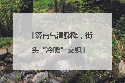 济南气温骤降，街头“冷暖”交织
