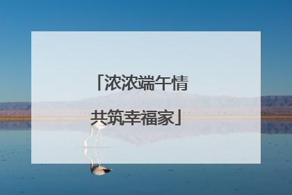 浓浓端午情 共筑幸福家