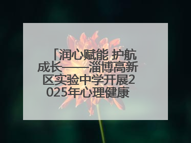 润心赋能 护航成长——淄博高新区实验中学开展2025年心理健康教育月系列活动