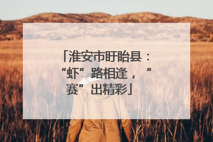 淮安市盱眙县：“虾”路相逢，“赛”出精彩