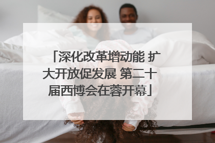 深化改革增动能 扩大开放促发展 第二十届西博会在蓉开幕