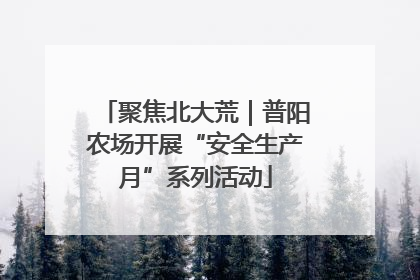聚焦北大荒｜普阳农场开展“安全生产月”系列活动