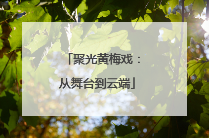 聚光黄梅戏：从舞台到云端