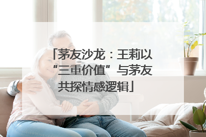 茅友沙龙：王莉以“三重价值”与茅友共探情感逻辑