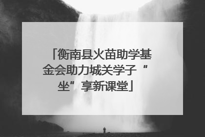 衡南县火苗助学基金会助力城关学子“坐”享新课堂