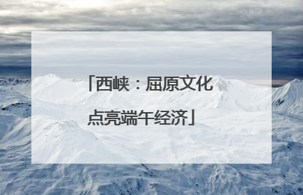 西峡：屈原文化点亮端午经济