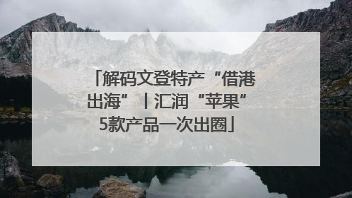 解码文登特产“借港出海”丨汇润“苹果”5款产品一次出圈