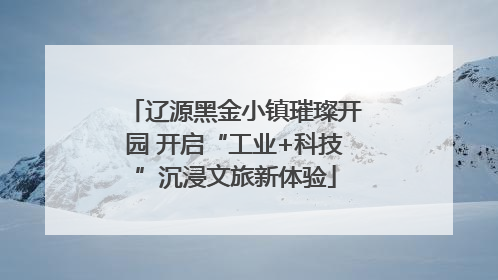 辽源黑金小镇璀璨开园 开启“工业+科技”沉浸文旅新体验