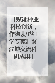 赋能种业科技创新，作物表型组学专家汇聚淄博交流科研成果