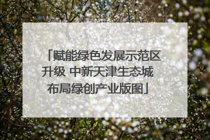 赋能绿色发展示范区升级 中新天津生态城布局绿创产业版图