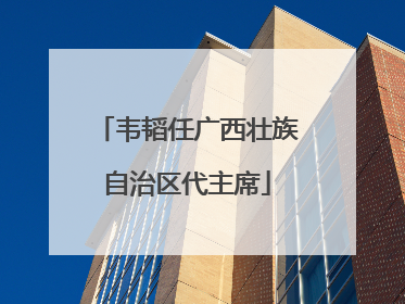 韦韬任广西壮族自治区代主席