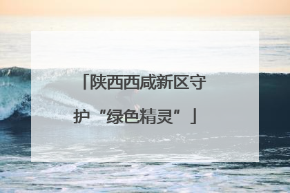 陕西西咸新区守护“绿色精灵”