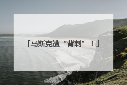 马斯克遭“背刺”！