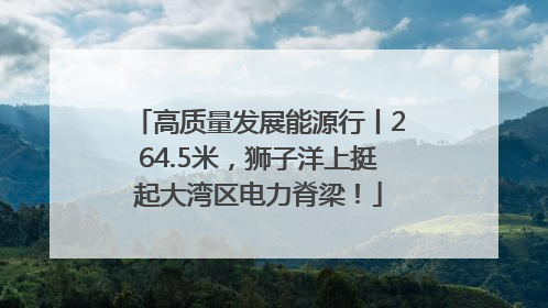 高质量发展能源行丨264.5米，狮子洋上挺起大湾区电力脊梁！