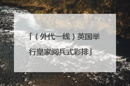 (外代一线)英国举行皇家阅兵式彩排