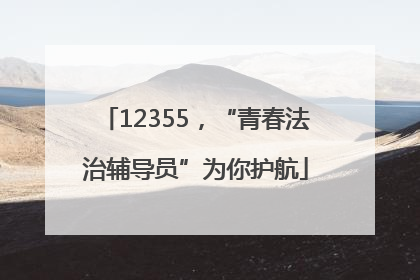 12355，“青春法治辅导员”为你护航