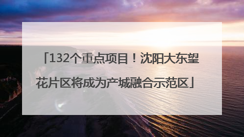 132个重点项目！沈阳大东望花片区将成为产城融合示范区