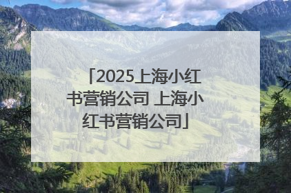 2025上海小红书营销公司 上海小红书营销公司
