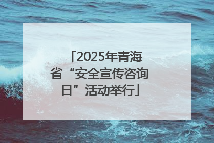 2025年青海省“安全宣传咨询日”活动举行