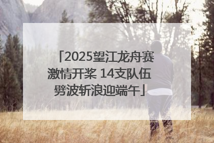 2025望江龙舟赛激情开桨 14支队伍劈波斩浪迎端午