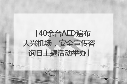 40余台AED遍布大兴机场，安全宣传咨询日主题活动举办