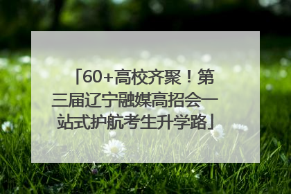 60+高校齐聚！第三届辽宁融媒高招会一站式护航考生升学路