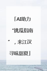 AI助力“挑瓜指南”，来江汉寻味甜夏